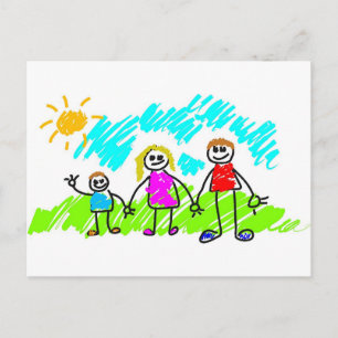 Carte Postale Ma famille