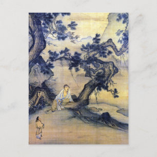 Carte Postale Ma Lin écoute tranquillement le vent dans le pin