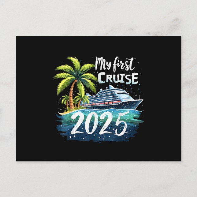 Carte Postale Ma première croisière 2025 (Devant)