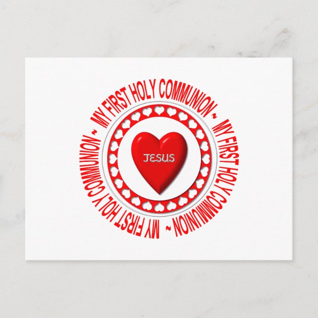 Carte Postale Ma première sainte communion (Devant)