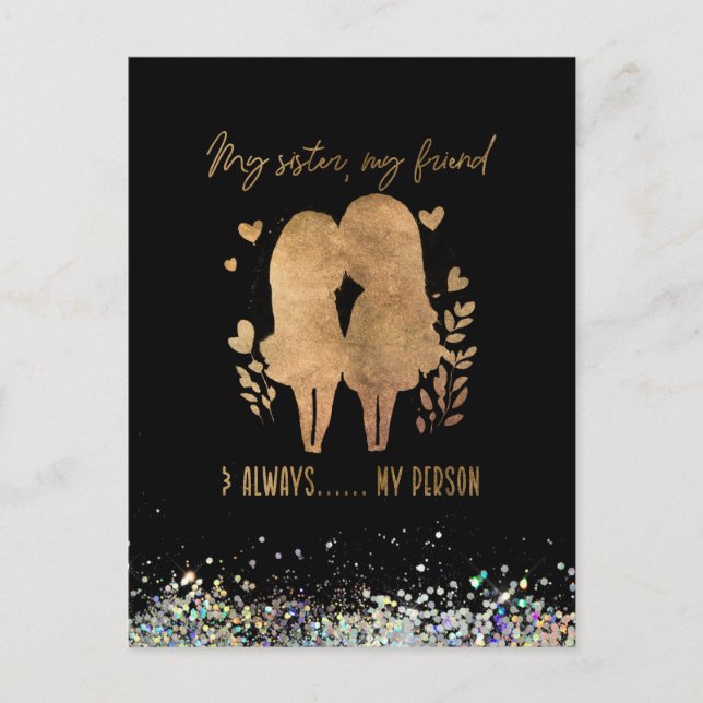 Carte Postale Ma soeur (Devant)