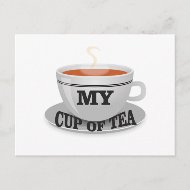 Carte Postale ma tasse de thé oui (Devant)