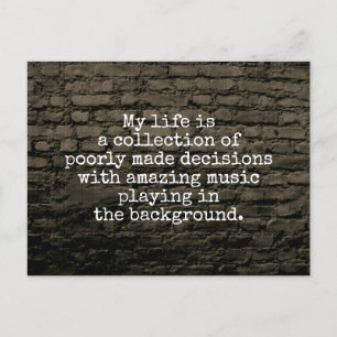 Carte Postale Ma vie est une collection