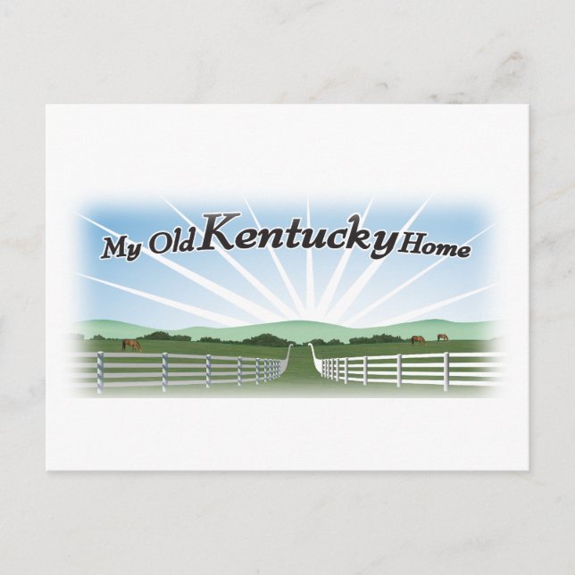 Carte Postale Ma vieille maison du Kentucky (Devant)