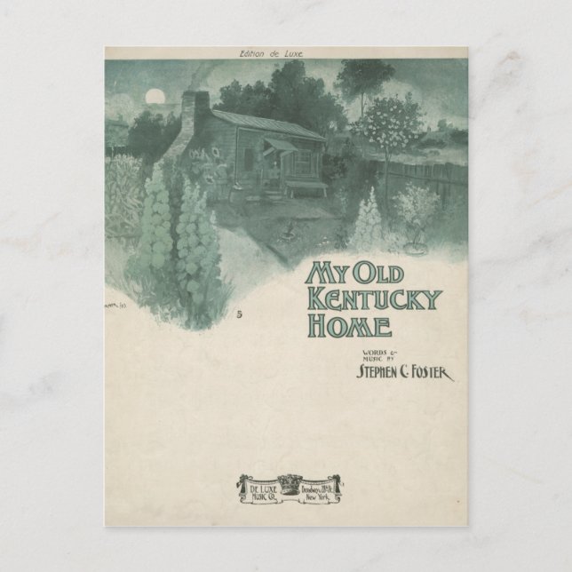 Carte Postale Ma vieille maison du Kentucky (Devant)