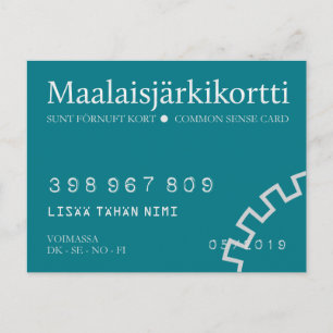 Carte Postale Maalaisjärkikortti - muokattava - postikortti