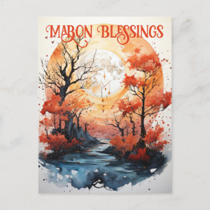 Carte postale Mabon Blessings