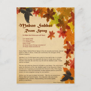 Carte postale Mabon Room Spray