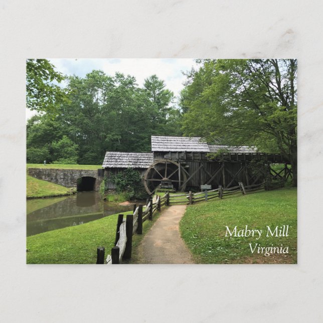 Carte Postale Mabry Mill, Virginie (Devant)