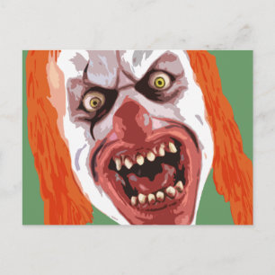 Carte Postale Macabre Clown