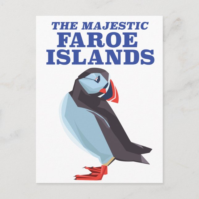 Carte Postale Macareux des îles Féroé (Devant)