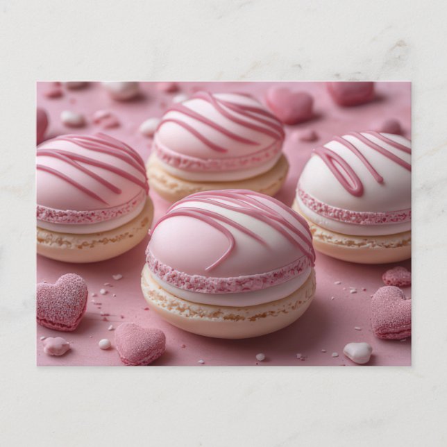 Carte Postale Macarones mignonnes (Devant)