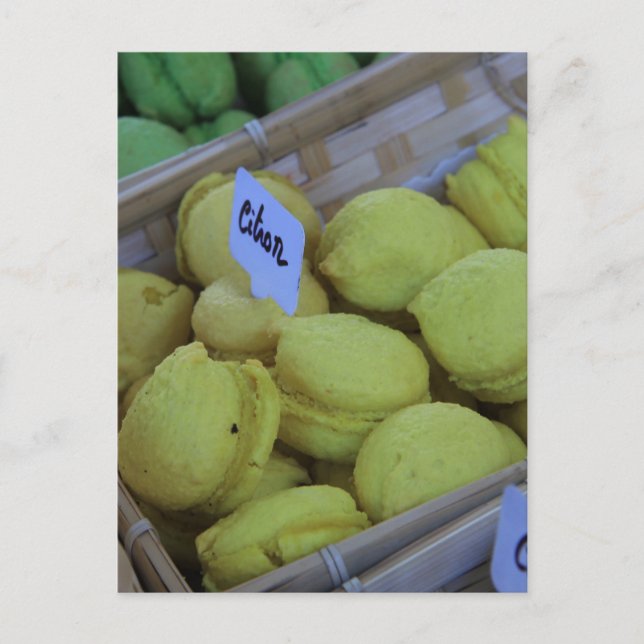 Carte Postale Macarons (Devant)