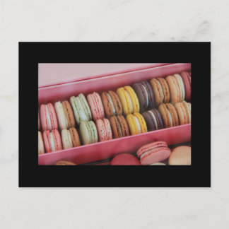 Carte Postale Macarons de différentes couleurs