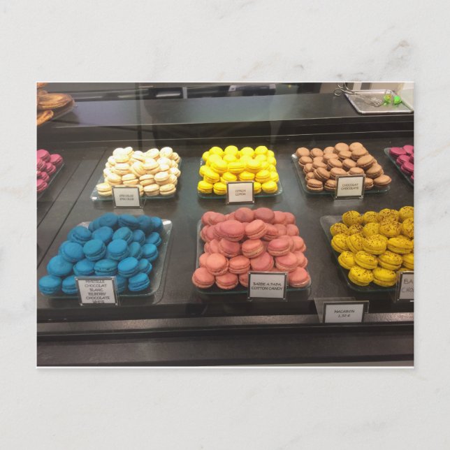 Carte Postale Macarons français | Paris, France (Devant)