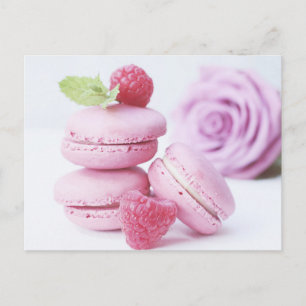 Carte postale Macarons Rose