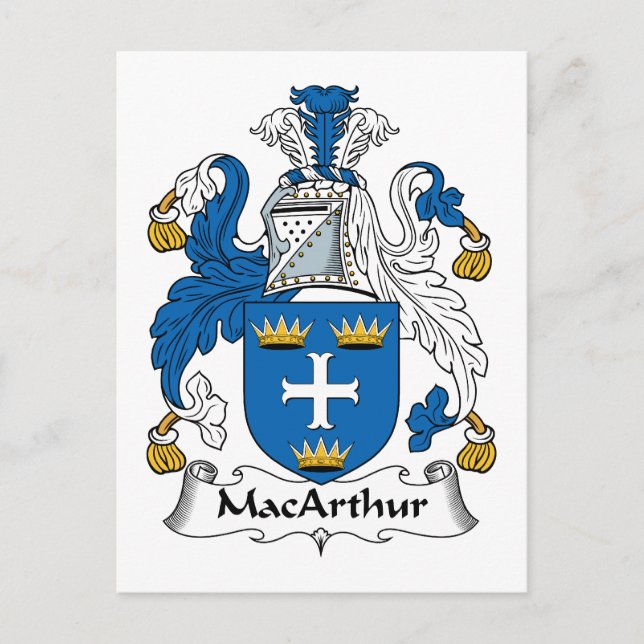 Carte Postale MacArthur Family Crest (Devant)
