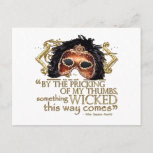 Carte Postale Macbeth "quelque chose" citation mauvaise (version