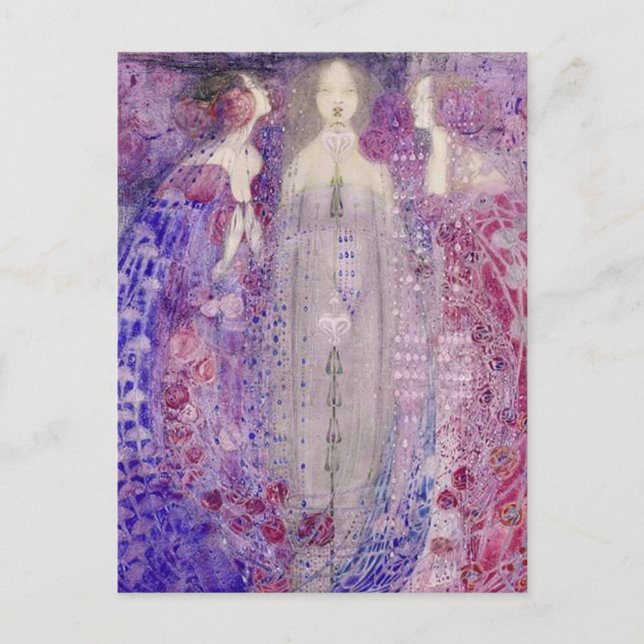 Carte Postale MacDonald Art Nouveau Les Trois Parfums (Devant)