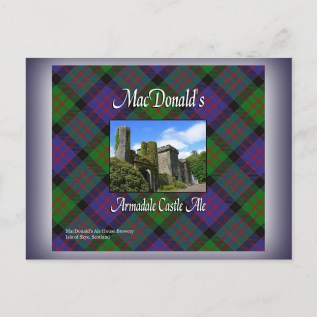 Carte Postale MacDonald's Armadale Castle Ale (Devant)