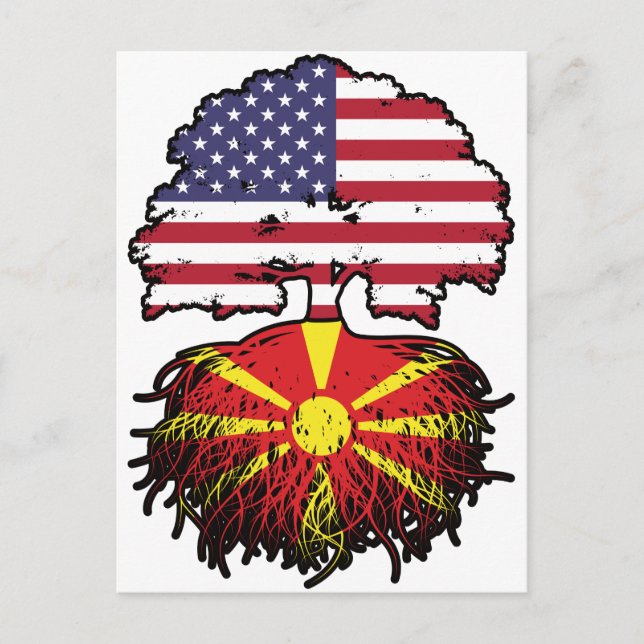 Carte Postale Macédoine États-Unis d'Amérique États-Unis (Devant)
