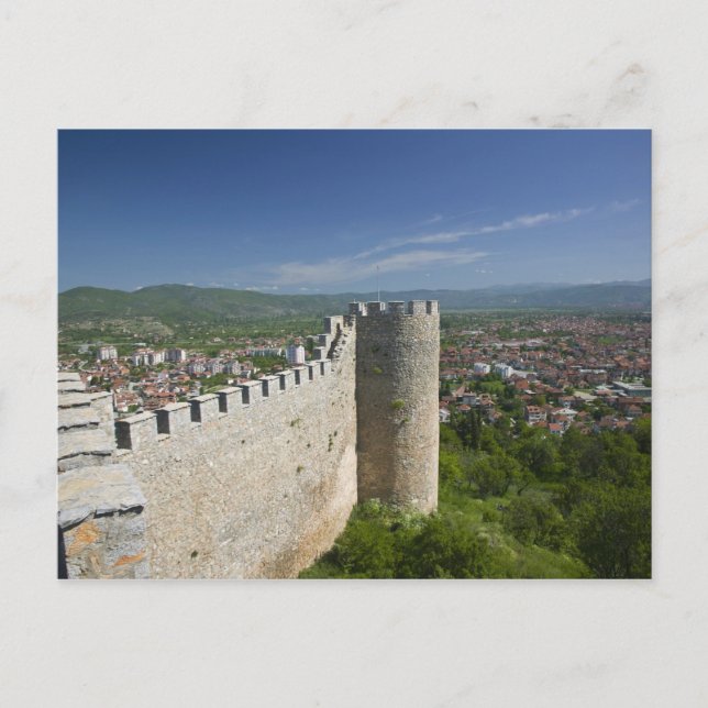 Carte Postale MACÉDOINE, Ohrid. Château de Car Samoil / (Devant)