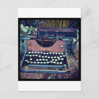 Carte Postale Machine à écrire