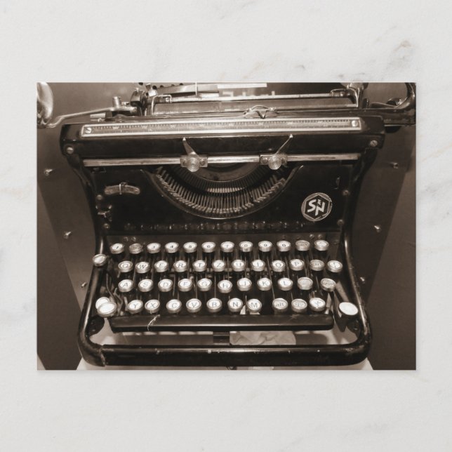 Carte Postale Machine à écrire (Devant)