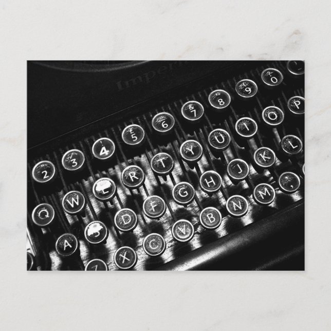 Carte Postale Machine à écrire vintage (Devant)