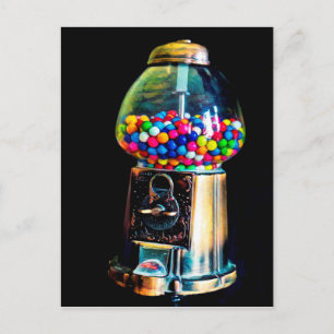 Carte Postale Machine à gumball