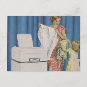 Carte postale Machine à laver