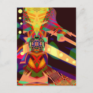 Carte Postale Machine à musique