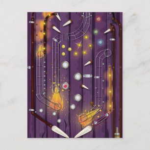 Carte Postale Machine à Pinball