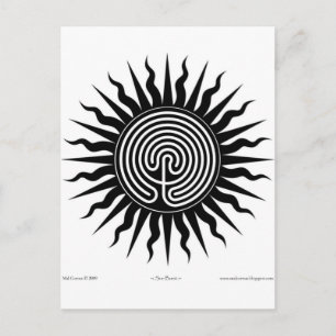 Carte Postale Machine de cuisine : Sun Burst ; Labyrinthe #4