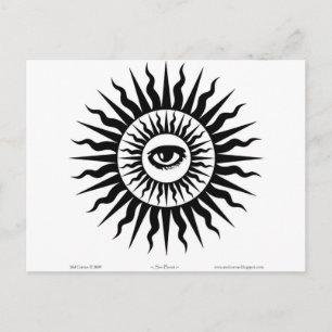 Carte Postale Machine de cuisine : Sunburst : Oeil