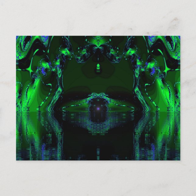 Carte Postale Machine verte (Devant)