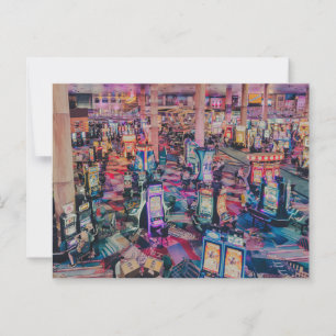 Carte Postale Machines à sous Las Vegas Casino