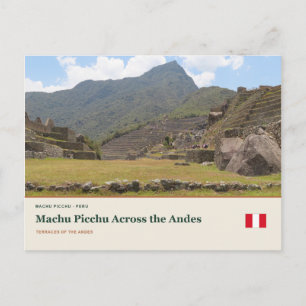 Carte Postale Machu Picchu à travers les Andes