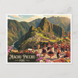 Carte Postale Machu Picchu Aguas Calientes Pérou