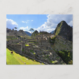 Carte Postale Machu Picchu Après-midi, Pérou