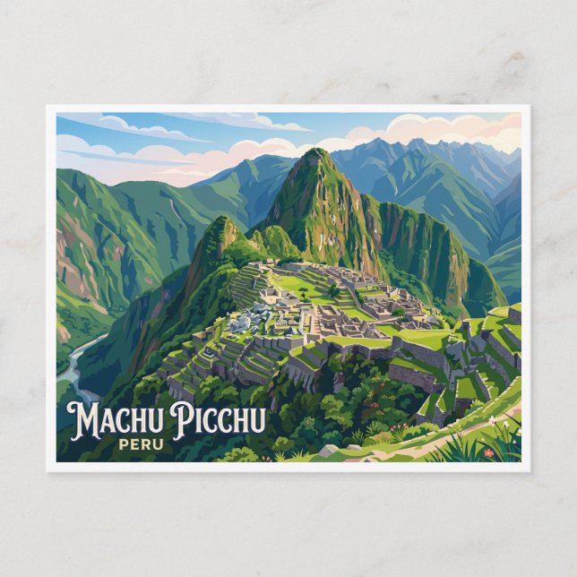 Carte Postale Machu Picchu Cusco Pérou (Devant)