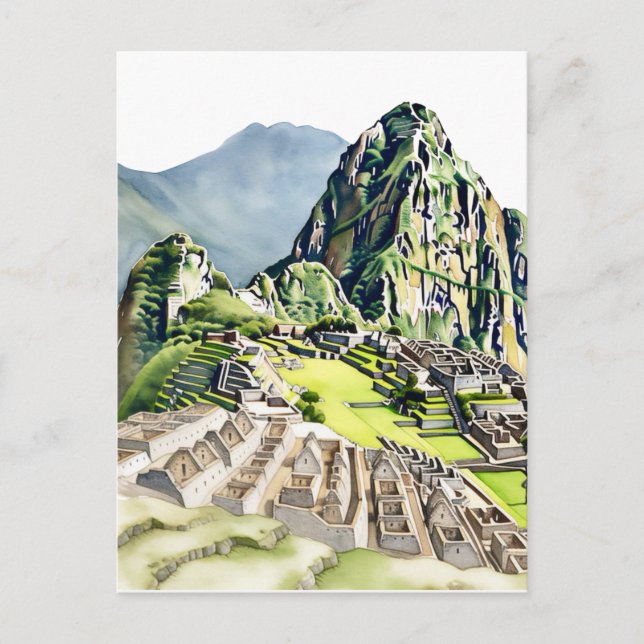 Carte Postale Machu Picchu : La citadelle intemporelle (Devant)
