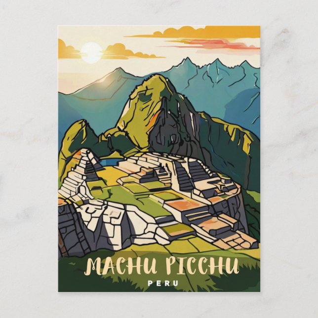 Carte Postale Machu Picchu, Pérou (Devant)