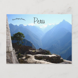 Carte Postale Machu Picchu Pérou