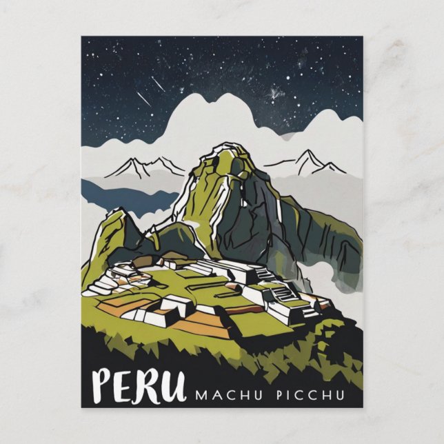 Carte Postale Machu Picchu, Pérou (Devant)