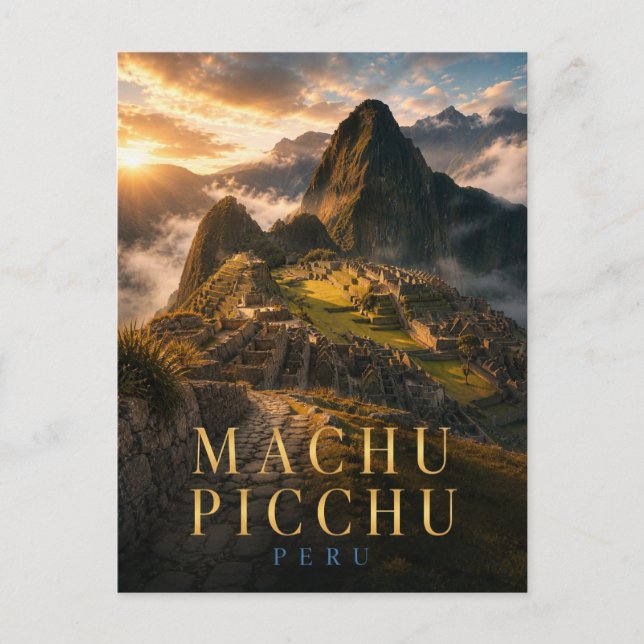 Carte Postale Machu Picchu Pérou Citadelle REALMS (Devant)