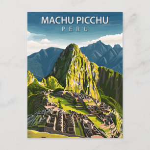 Carte Postale Machu Picchu Pérou Voyage Ruines Incas