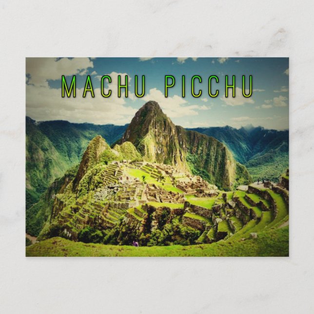 Carte Postale Machu Picchu stylisé (Devant)