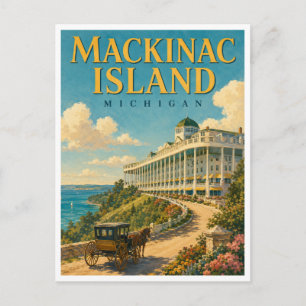 Carte Postale Mackinac Island Michigan GeoSaga