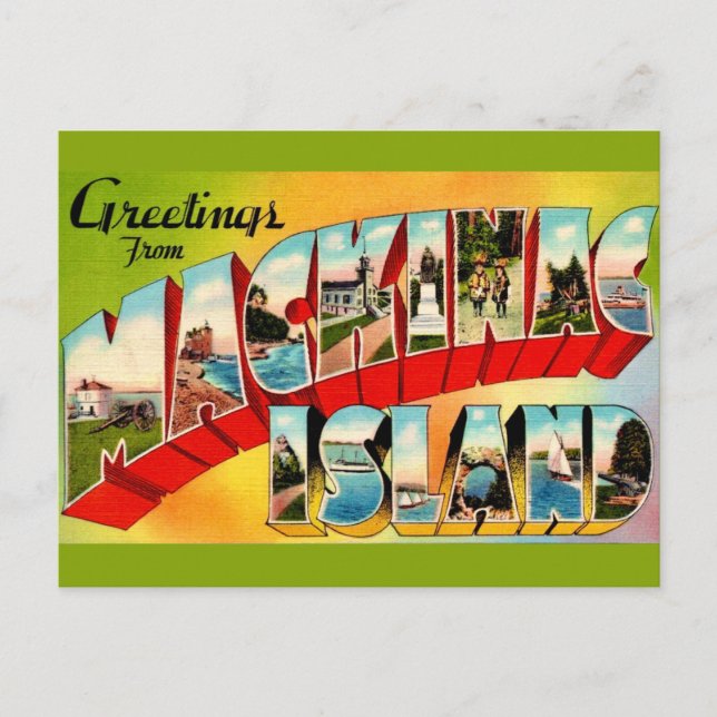Carte Postale Mackinac Island vintage  (Devant)